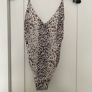 H and M never worn leopard print bathing suit or body suit